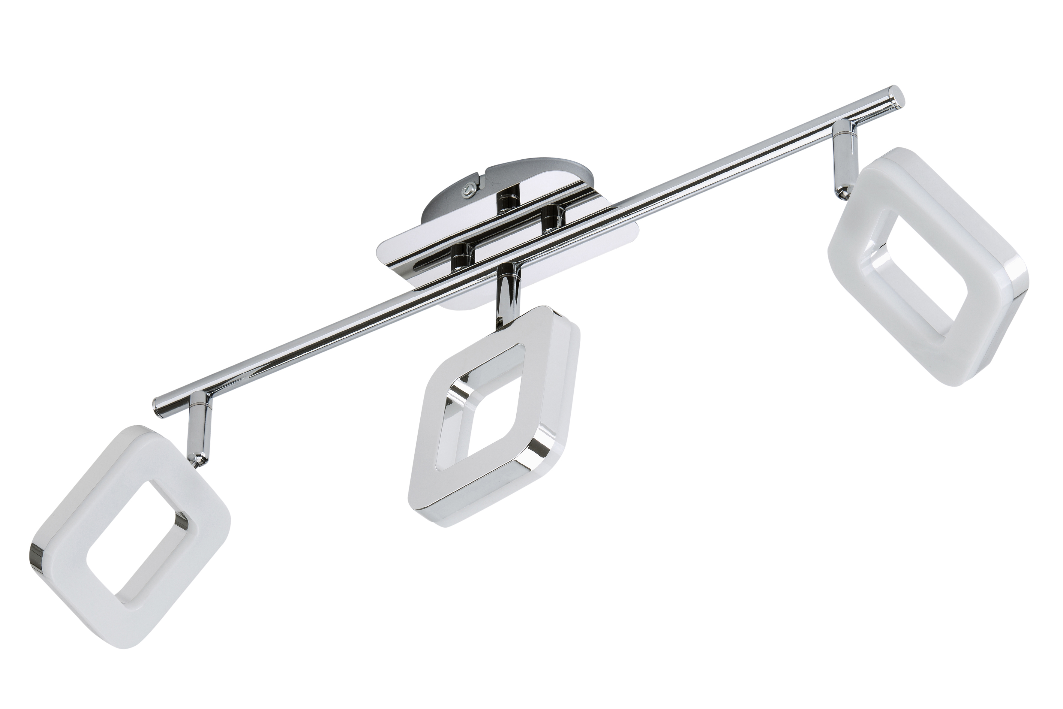 Réglette 3 spots led 1x4w 330 lm chrome