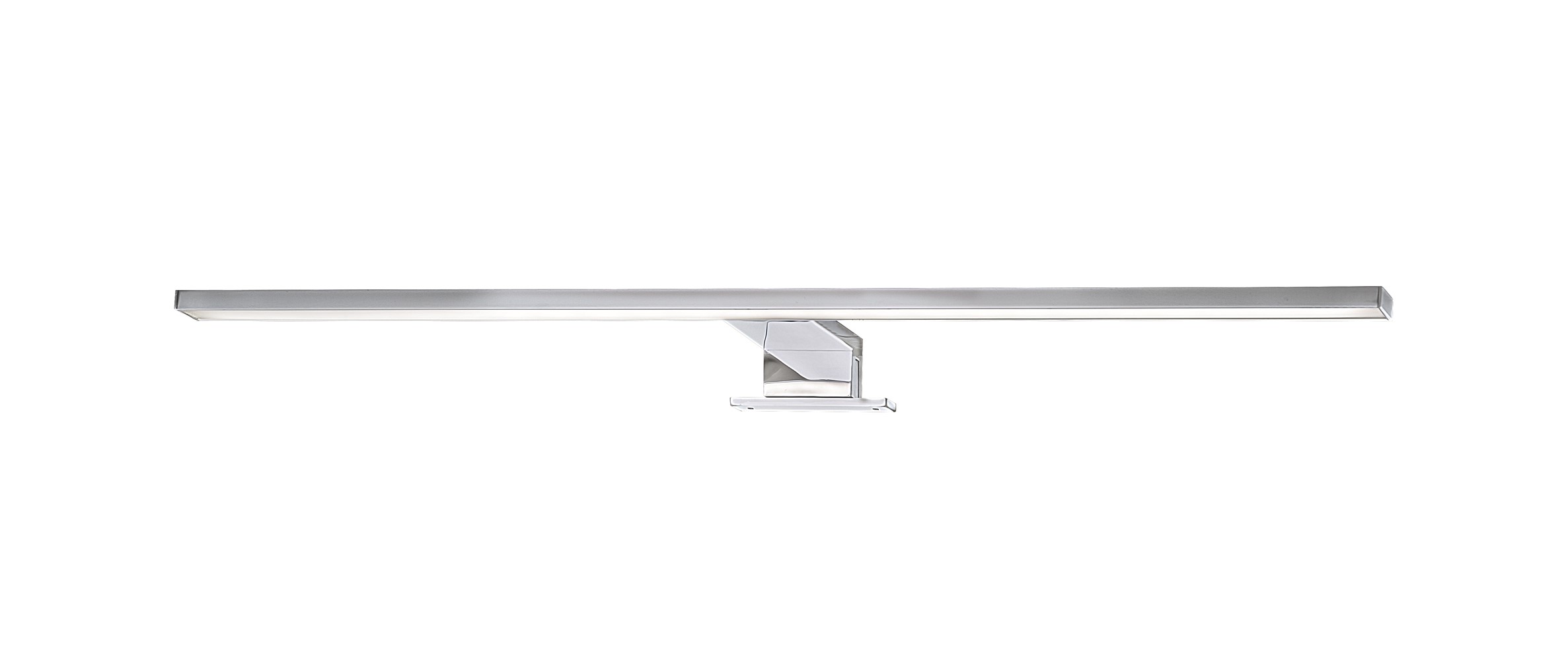 Applique miroir salle de bain led 8w metal pvc chrome 600mm 780lm ip44