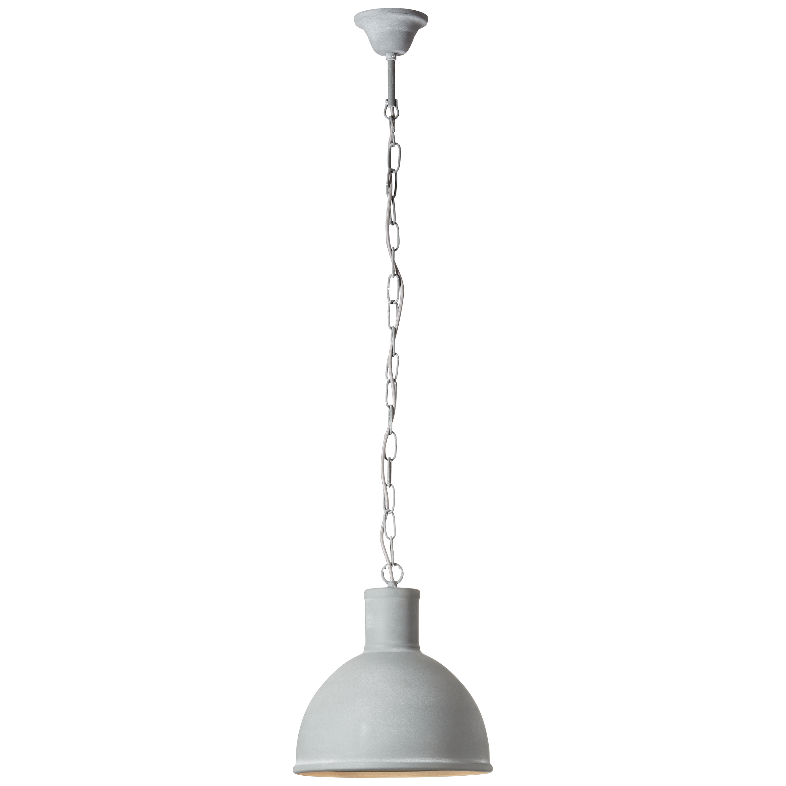 Suspension decorative brilliant bente 60w beton gris