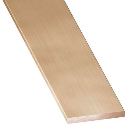 Plat Aluminium Anodisé 20x2mm 2,50m Rose Brossé 