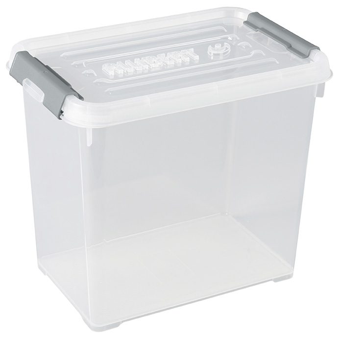 Handy box plus 9l + clips gris  avec couvercle