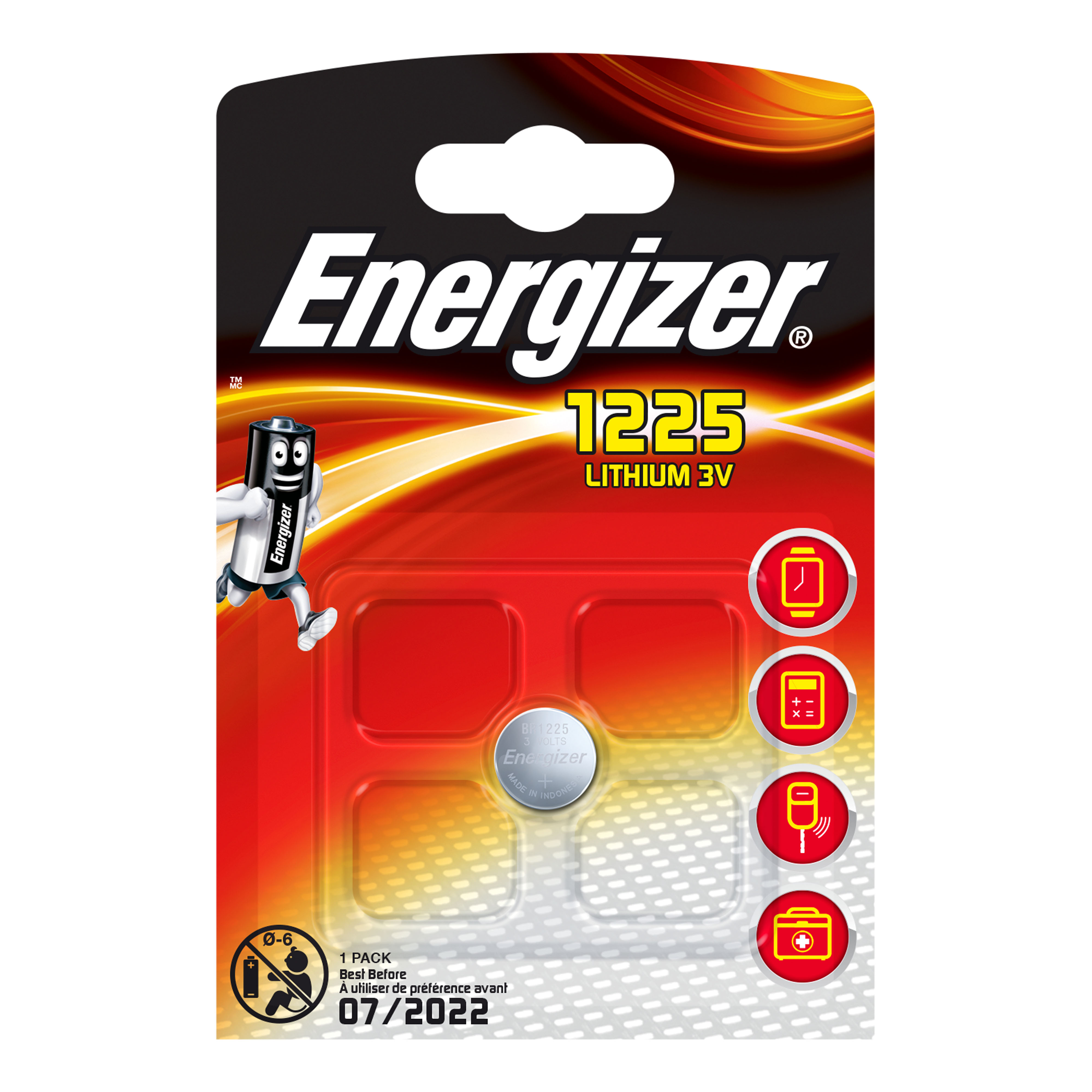 Pile lithium br1225 3v energizer