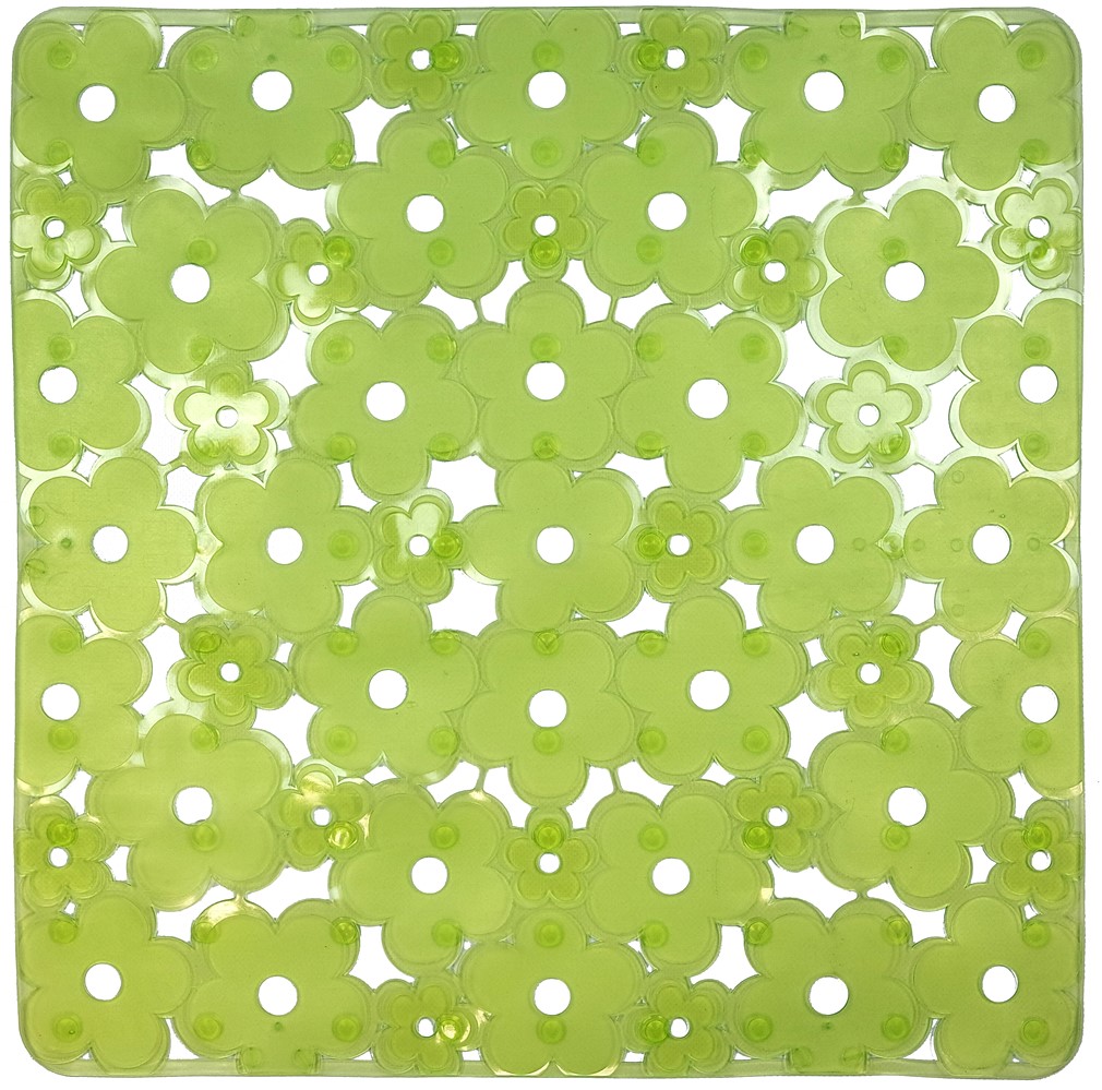 Fond evier fleur vert 32x32cm