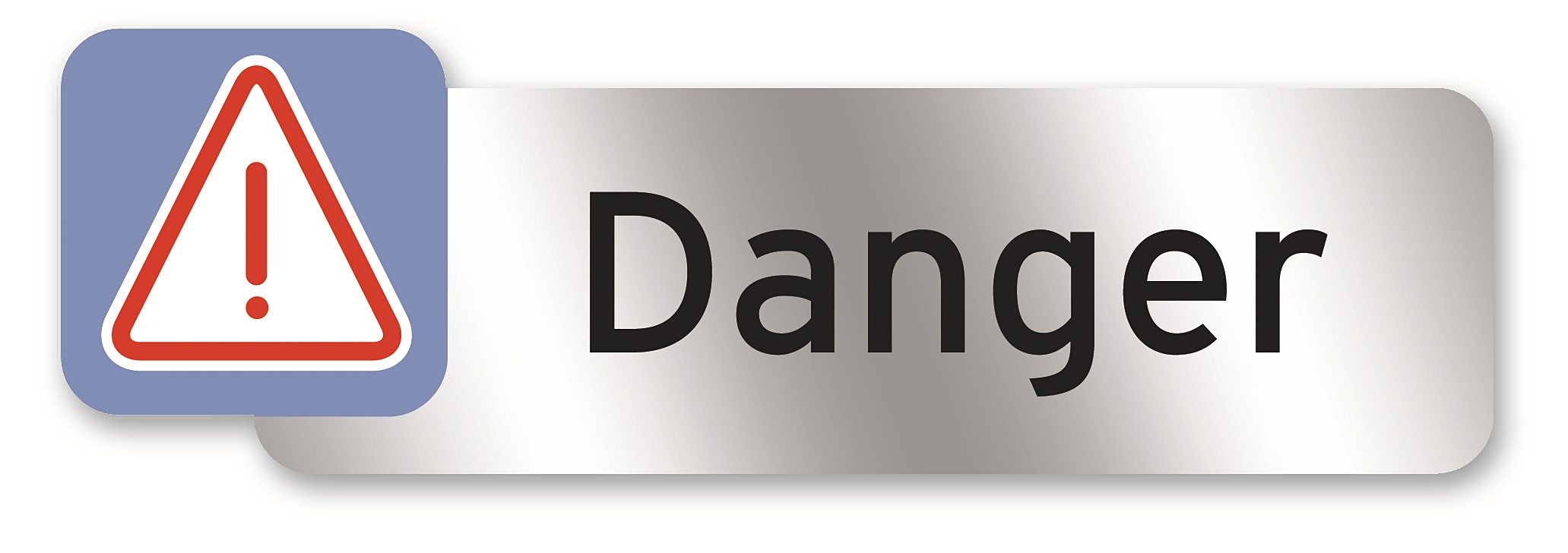 Plaquette polycarb danger