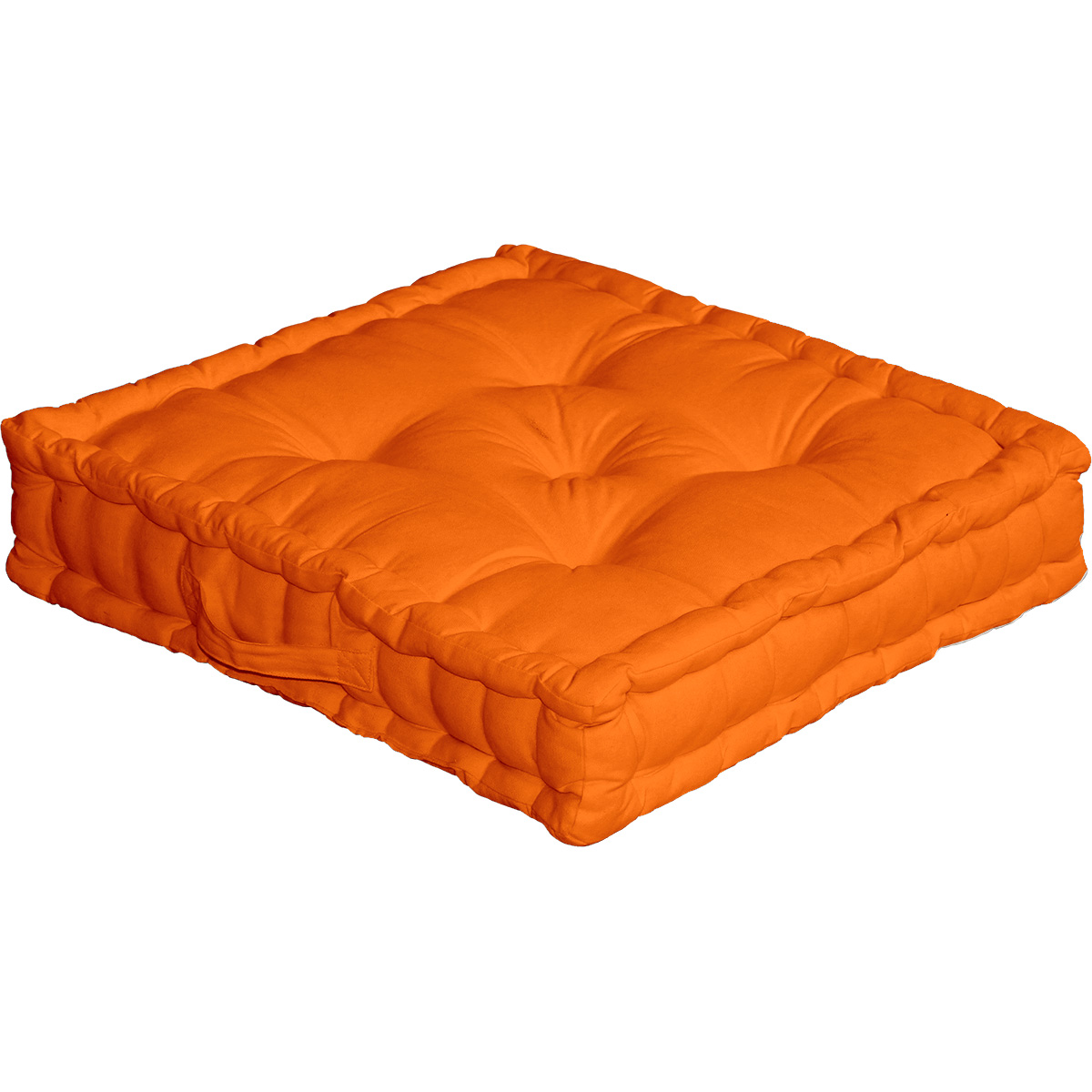 Coussin sol orange 50x50x10