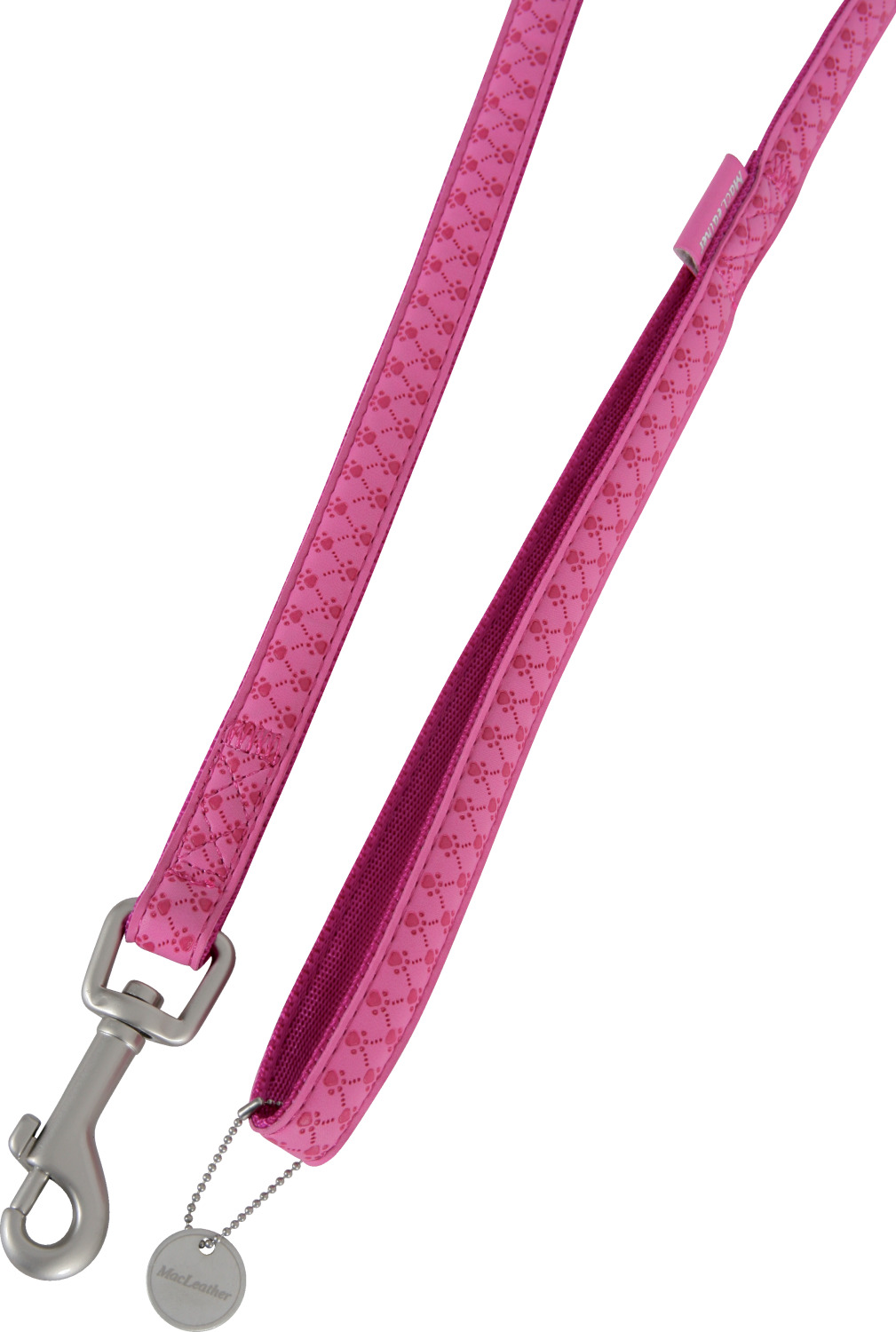 Laisse Mcleather largeur 25mm Longeur 1,20m Fuschia