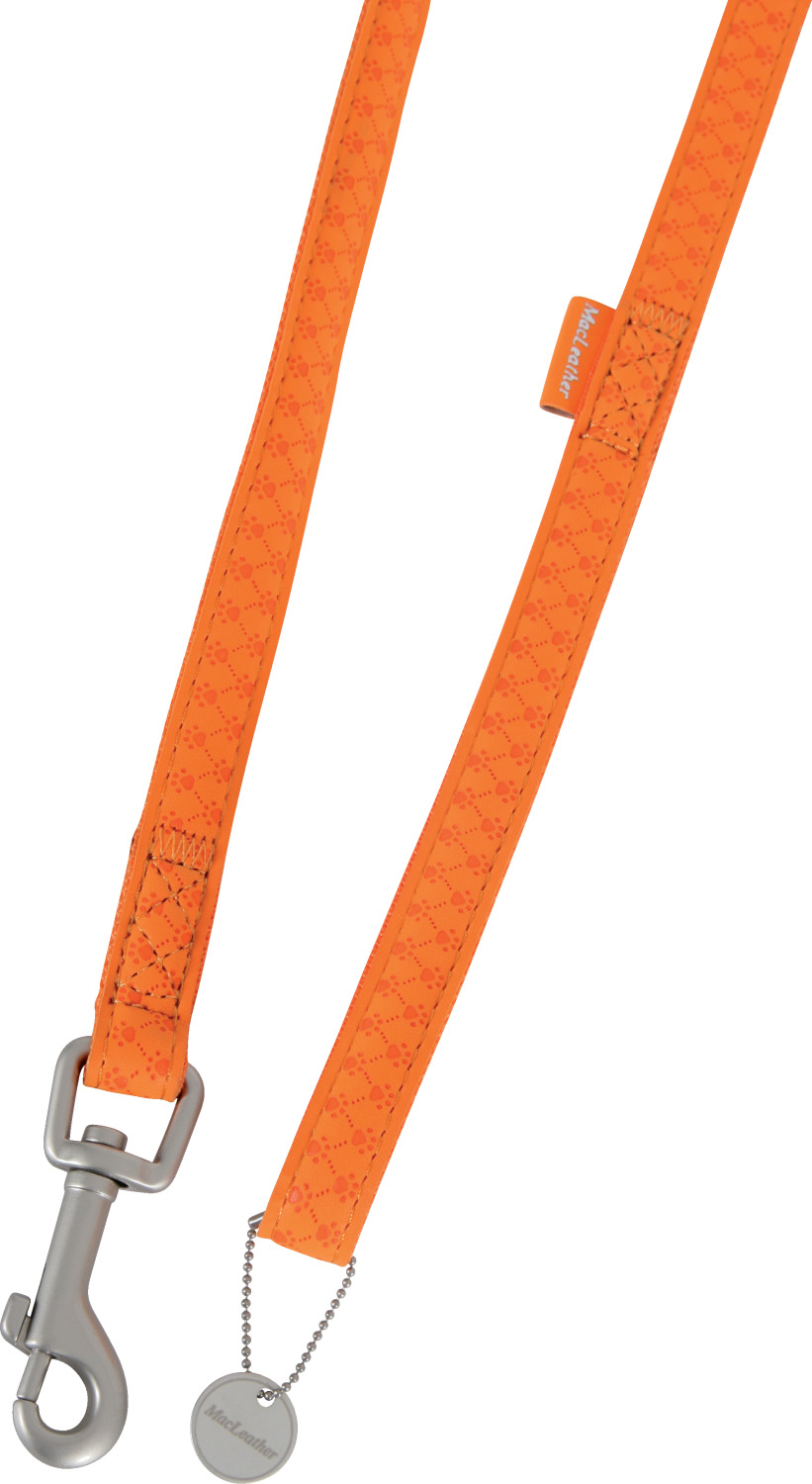 Laisse Mcleather largeur 25mm Longeur 1,20m Orange