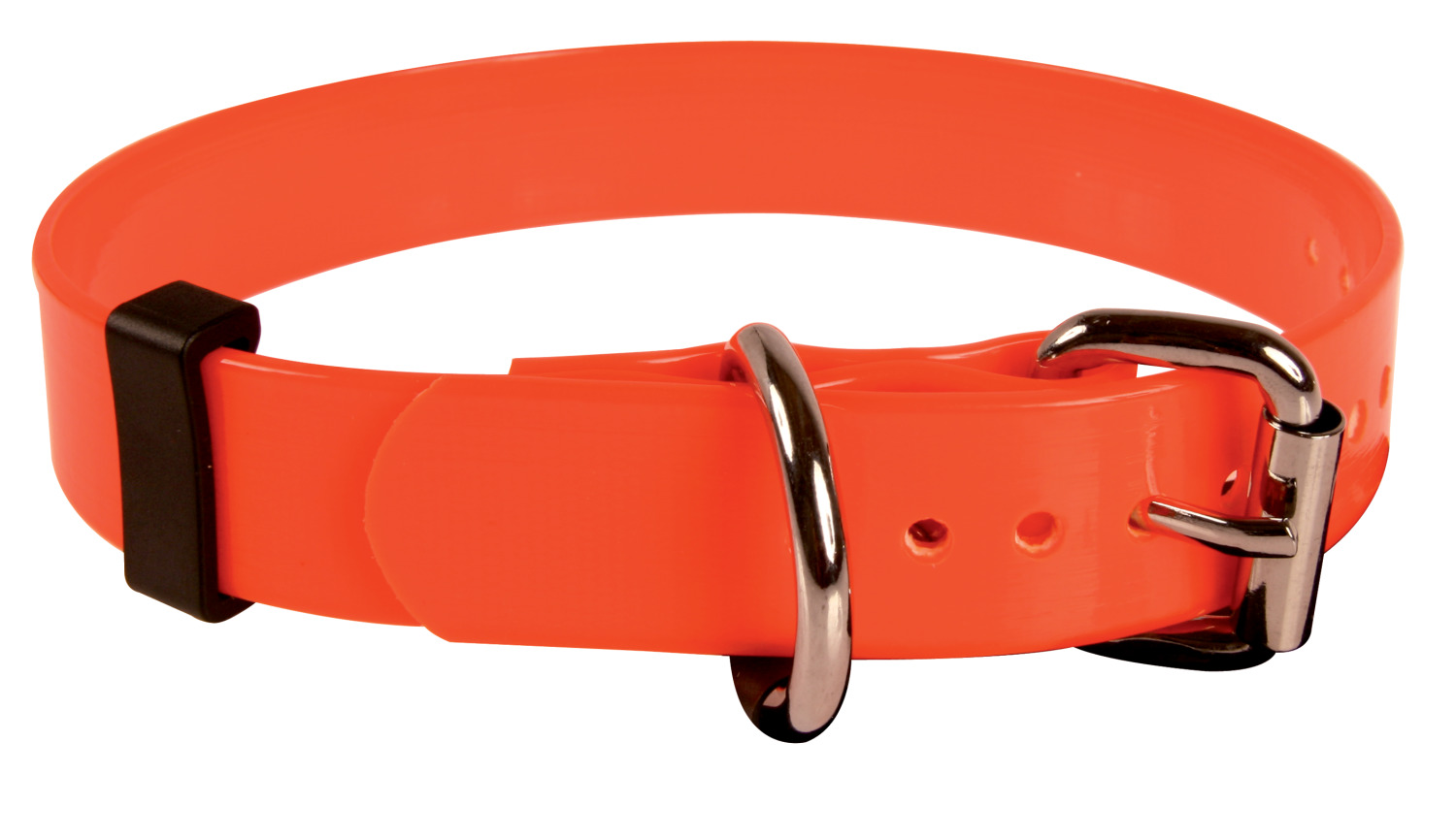 Collier chasse pour chiens orange fluo 50 cm