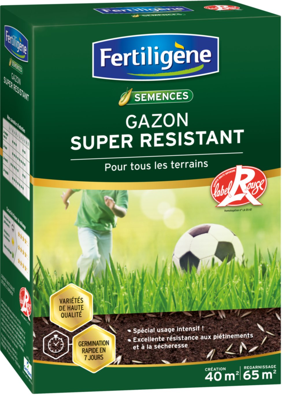 Semences Gazon Super Résistant 1kg - FERTILIGENE