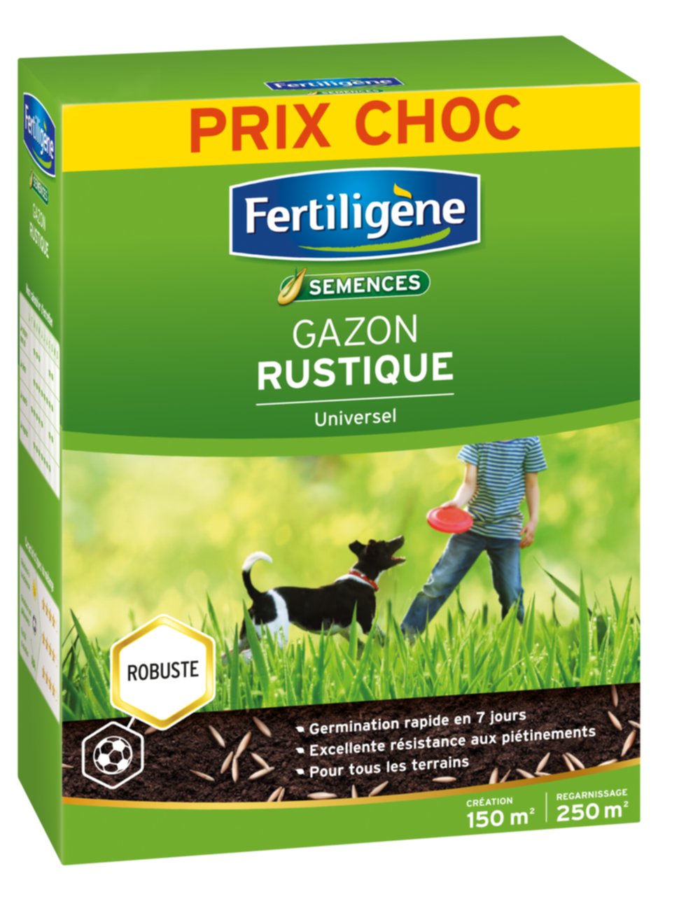 Semences Gazon Rustique Universel 3,75kg - FERTILIGENE