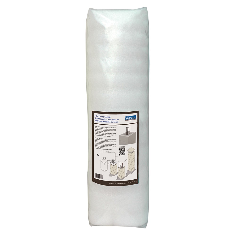 Film compressible anti-fissuration, l.130 x h.90 cm