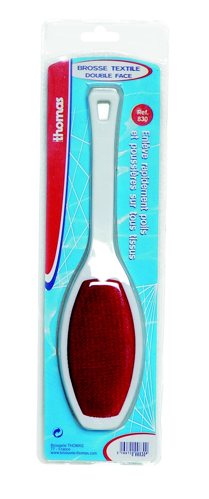 Brosse habits textile 2 faces