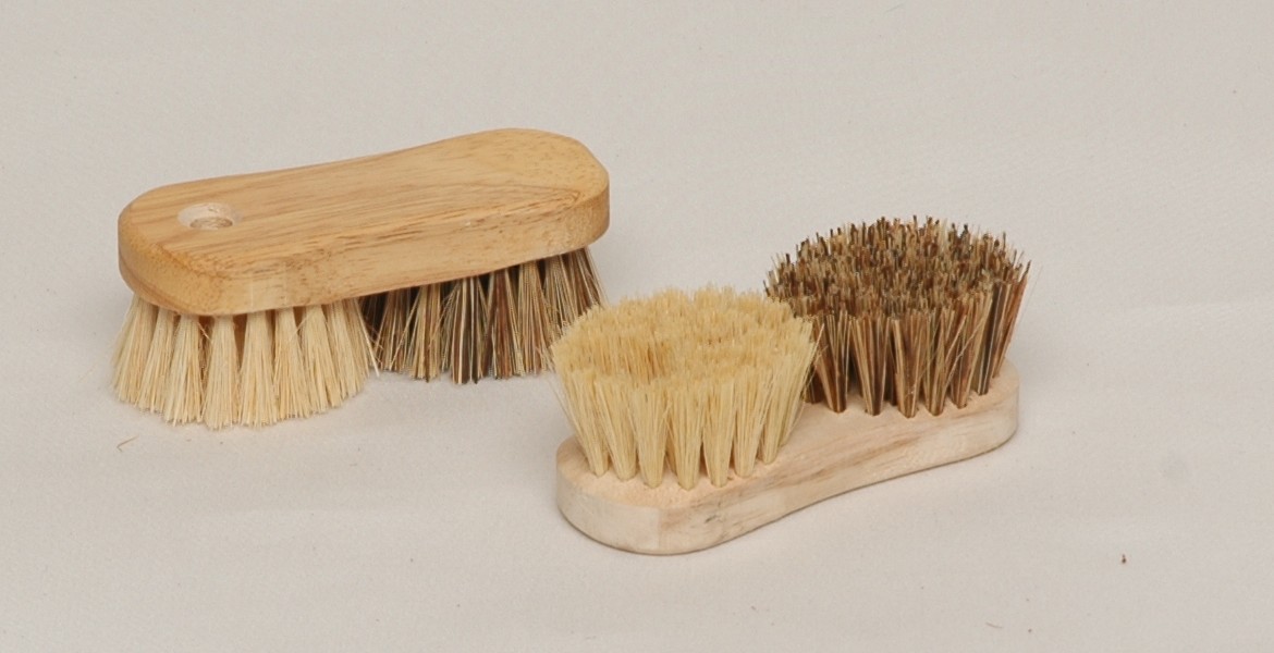 Brosse legume 13cm bois fibre naturelle