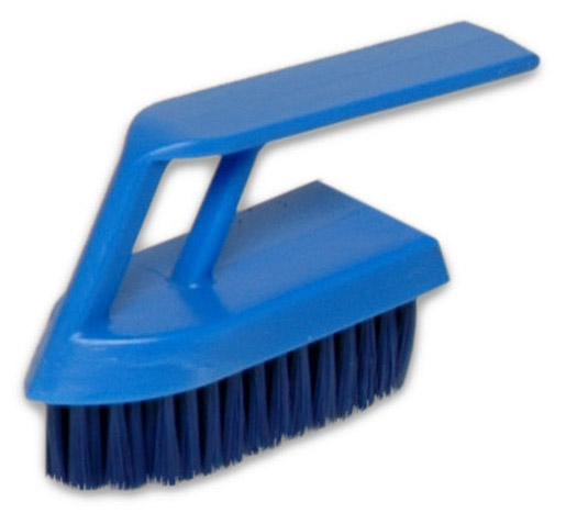 Brosse main poignée bleu