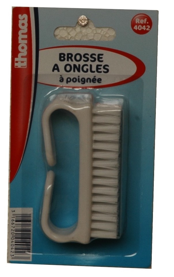 Brosse ongles 2 faces blister