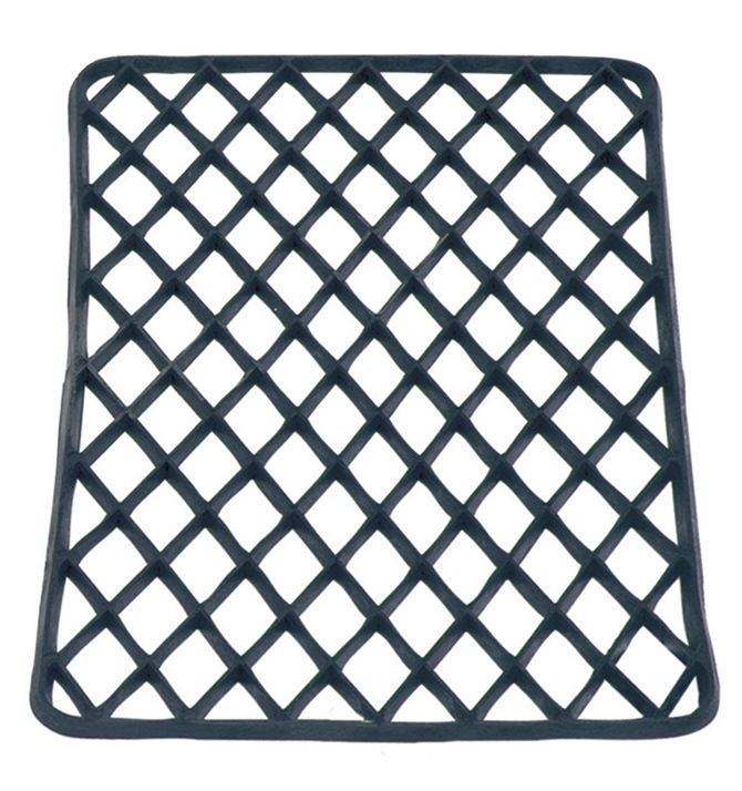 Tapis ext grille pvc noir