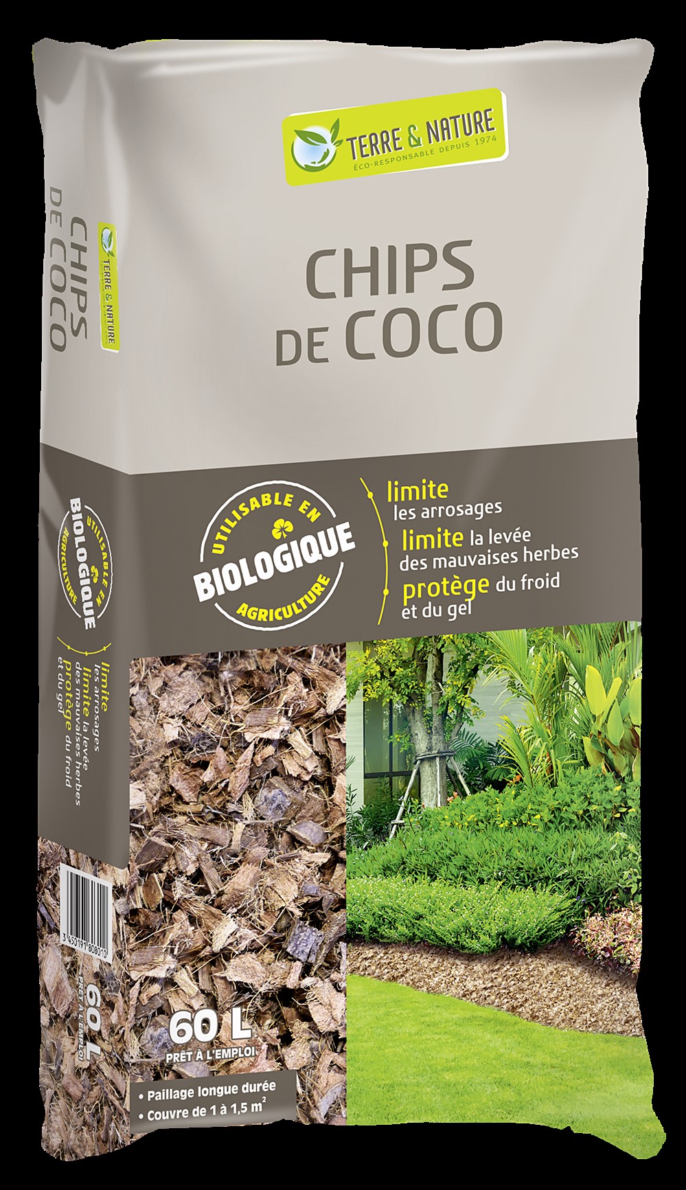 Chips de coco 60 litres