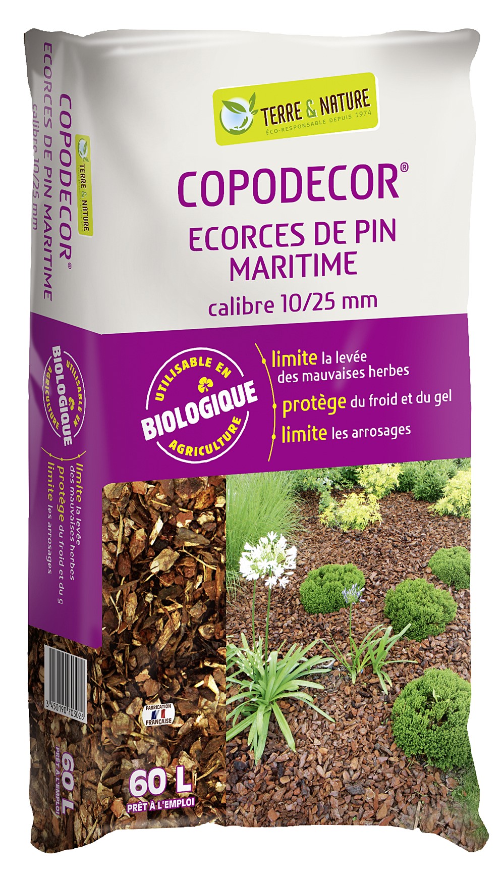 Ecorces de pin 10/25 50 litres