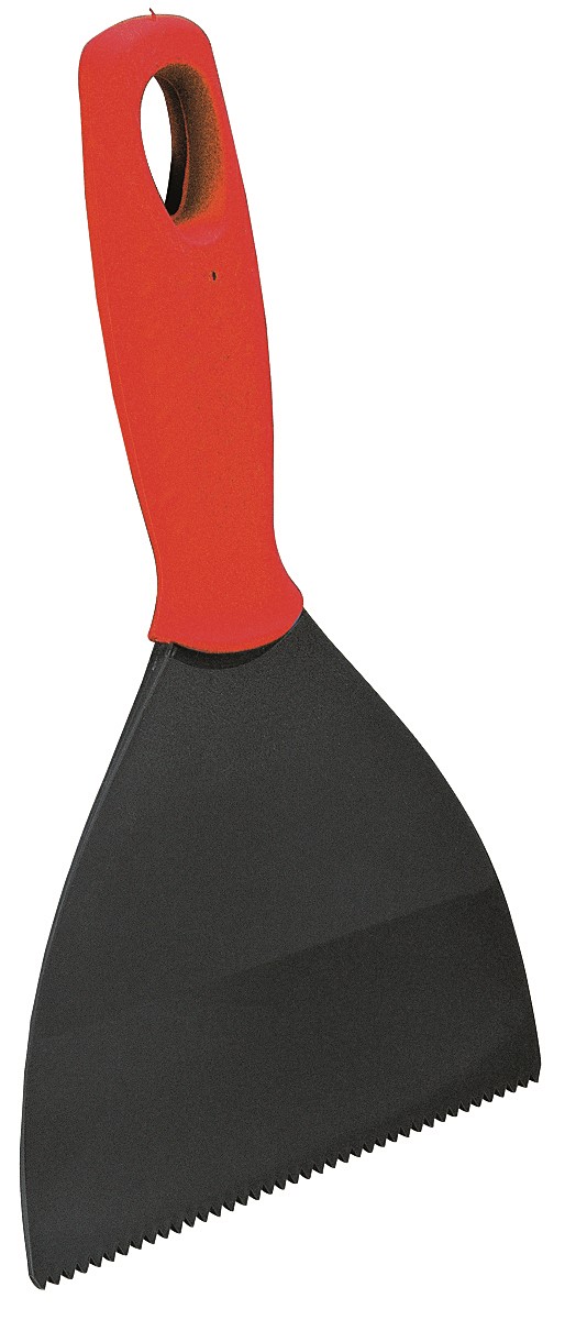 Spatule à colle polyamide 7cm à dents fines triangulaires