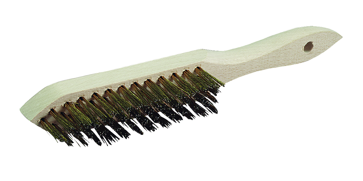 Brosse métallique à manche souple