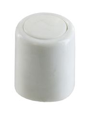 Butée de porte plastique blanc à visser ø30 H.33mm - VYNEX