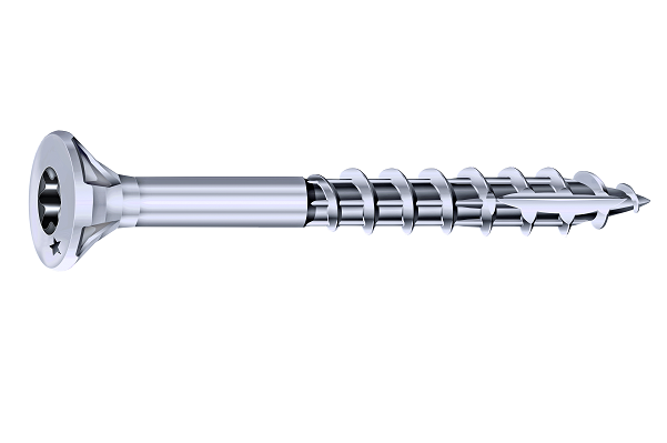 Vis rocket fraisée étoile inox a2 4,5x45/30 x200