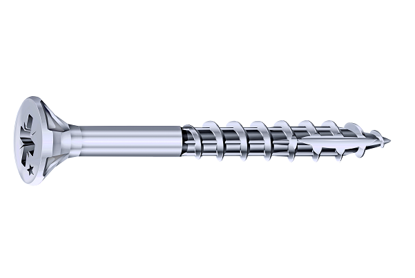 Vis rocket tête fraisée pozi inox a2 4,5x40/22 x80