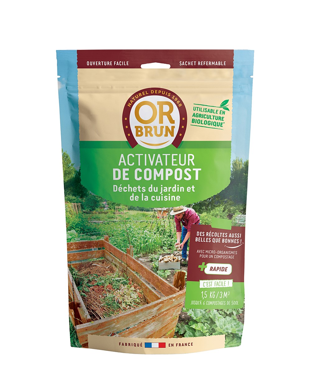 Activateur de compost 1,5kg - OR BRUN