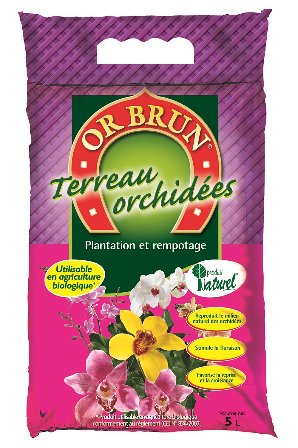 Terreau orchidees 5L - OR BRUN