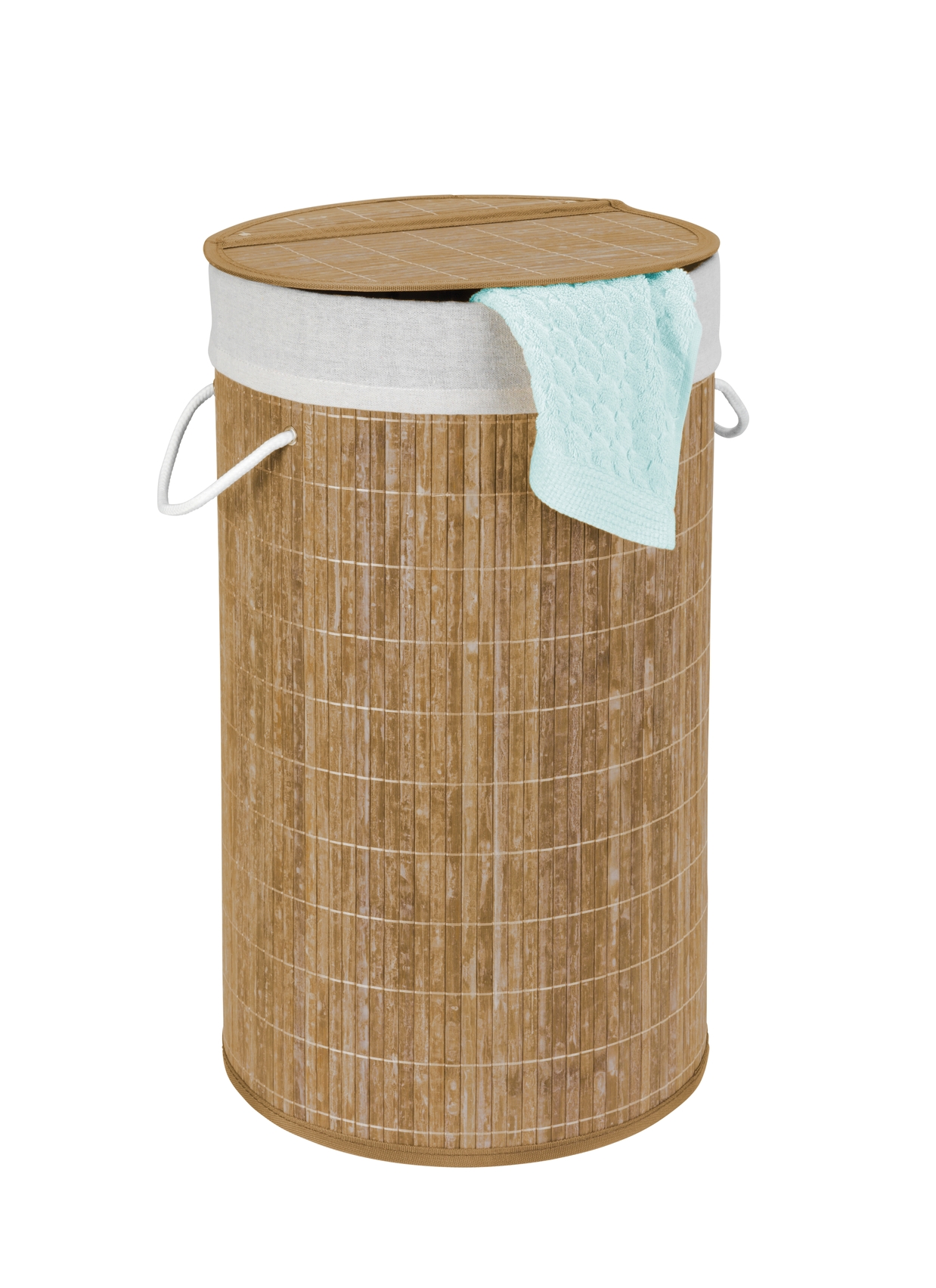 Coffre à linge bambou naturel 55L - WENKO