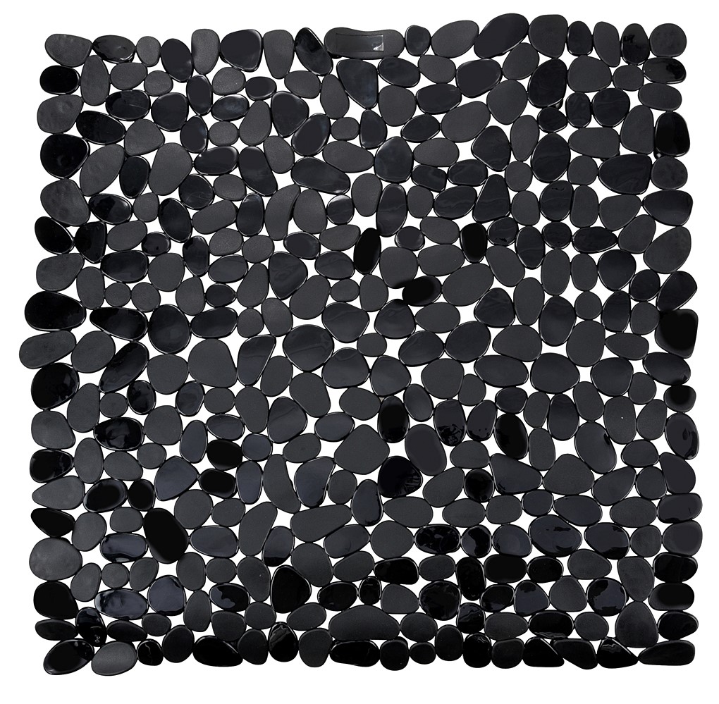 Tapis antidérapant pour douche paradise noir 54x54 cm