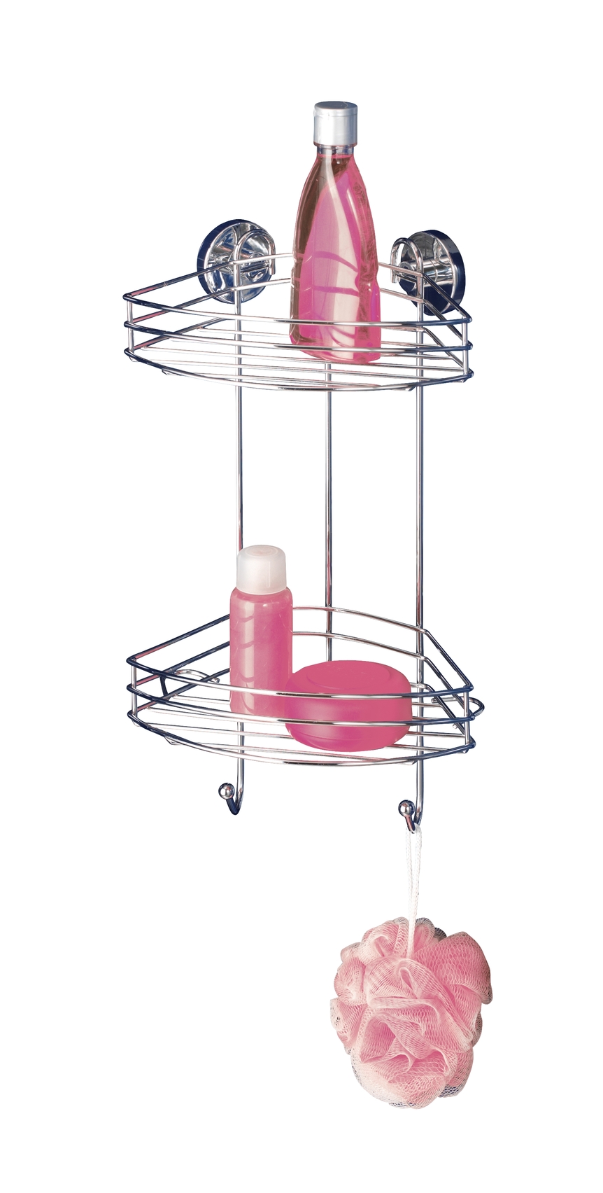 Etagère d´angle 2 niveaux vacuum-loc