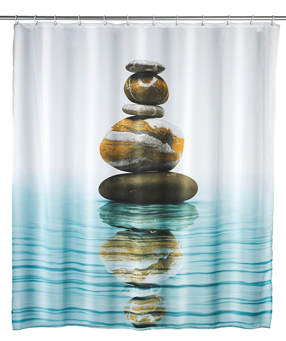 Rideau de douche 180x200 meditation polyester