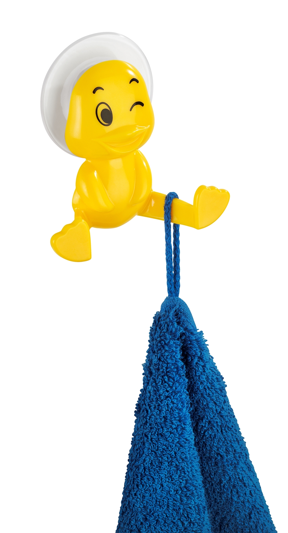 Crochet à ventouse canard jaune