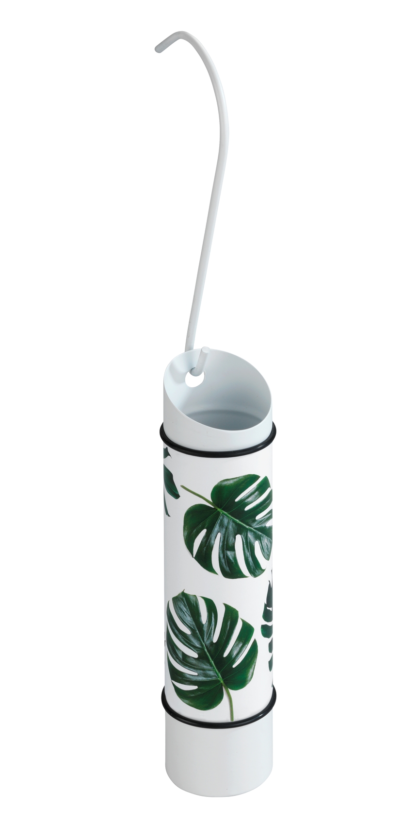 Saturateur ronde blanc avec feuilles