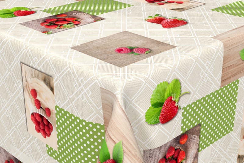 Nappe toile cirée sup strawberry 1,4x20m