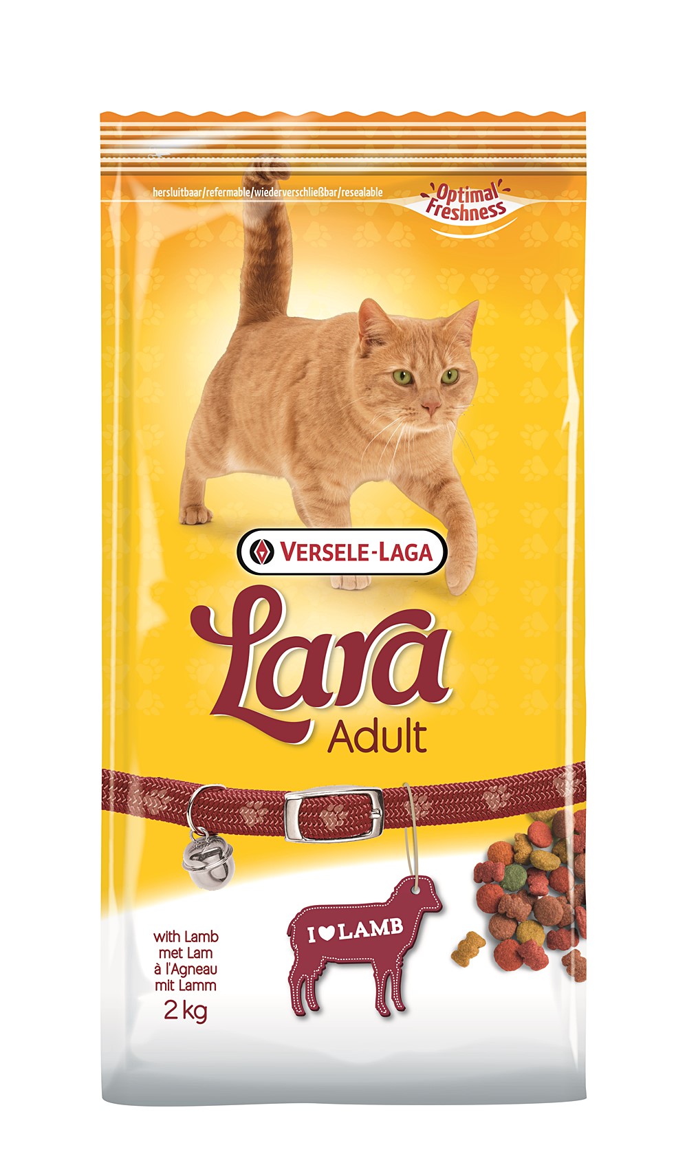 Aliment chat lara adult lamb 2kg