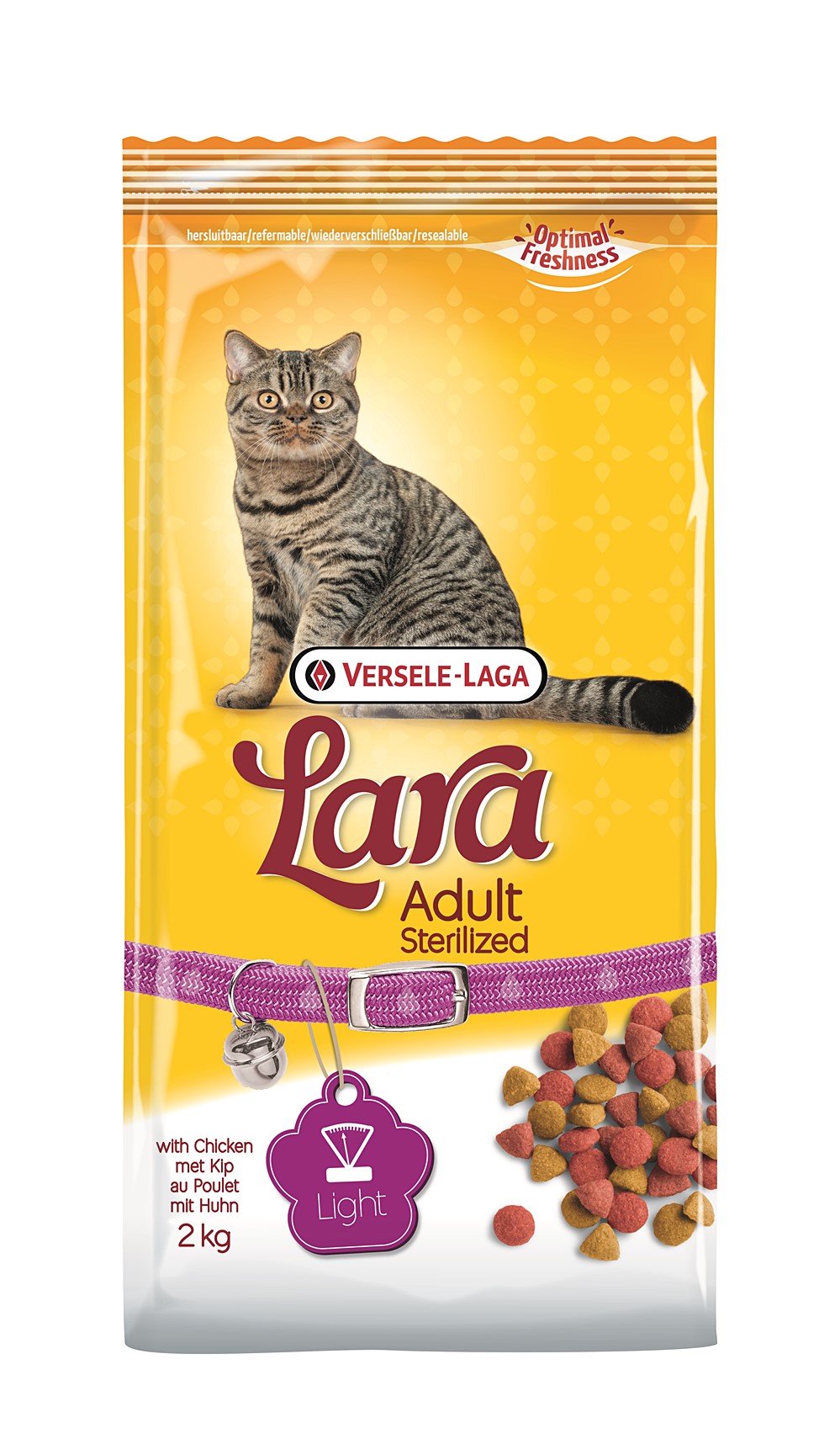 Aliment chat lara adult sterilized chicken 2kg