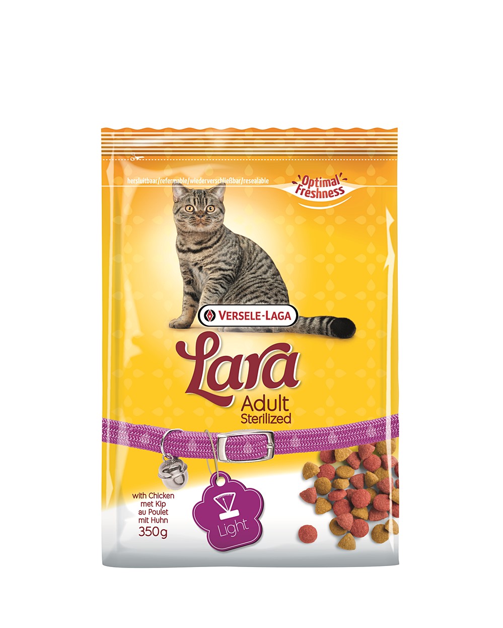 Aliment chat lara adult sterilized chicken 350g