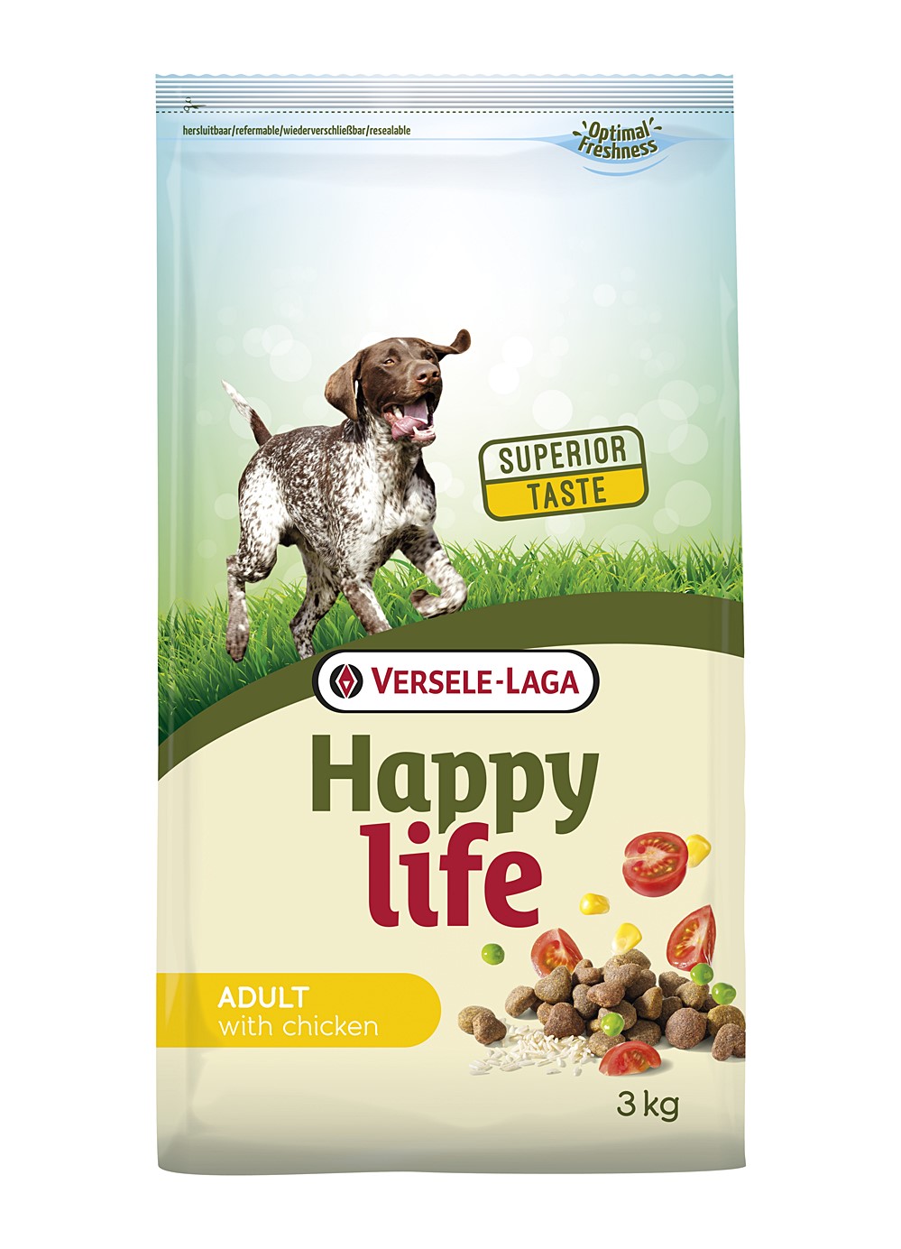 Aliment chien happy life adult chicken 3kg