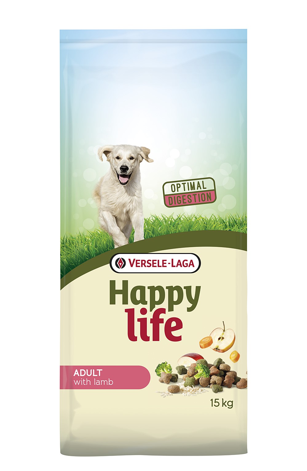 Aliment chien happy life adult lamb 15kg