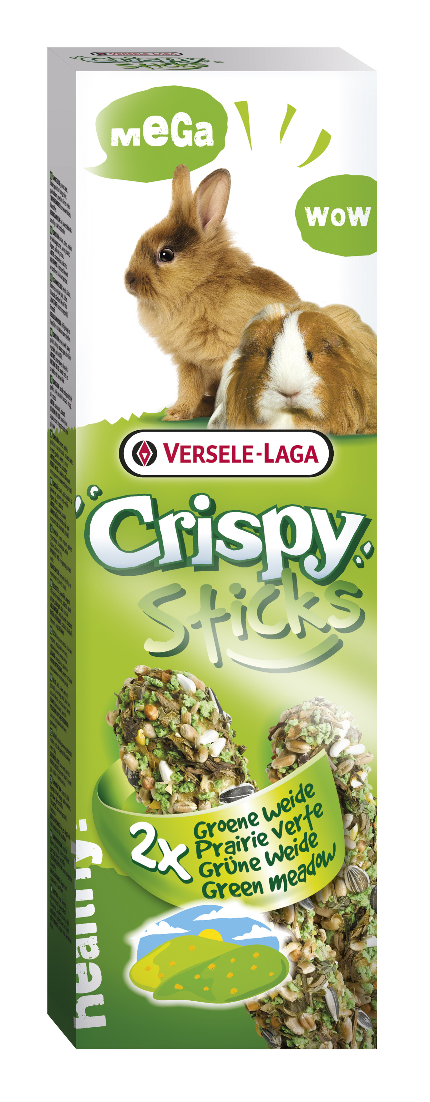 Crispy mega stick lap-cob prairie verte 2pcs 140g