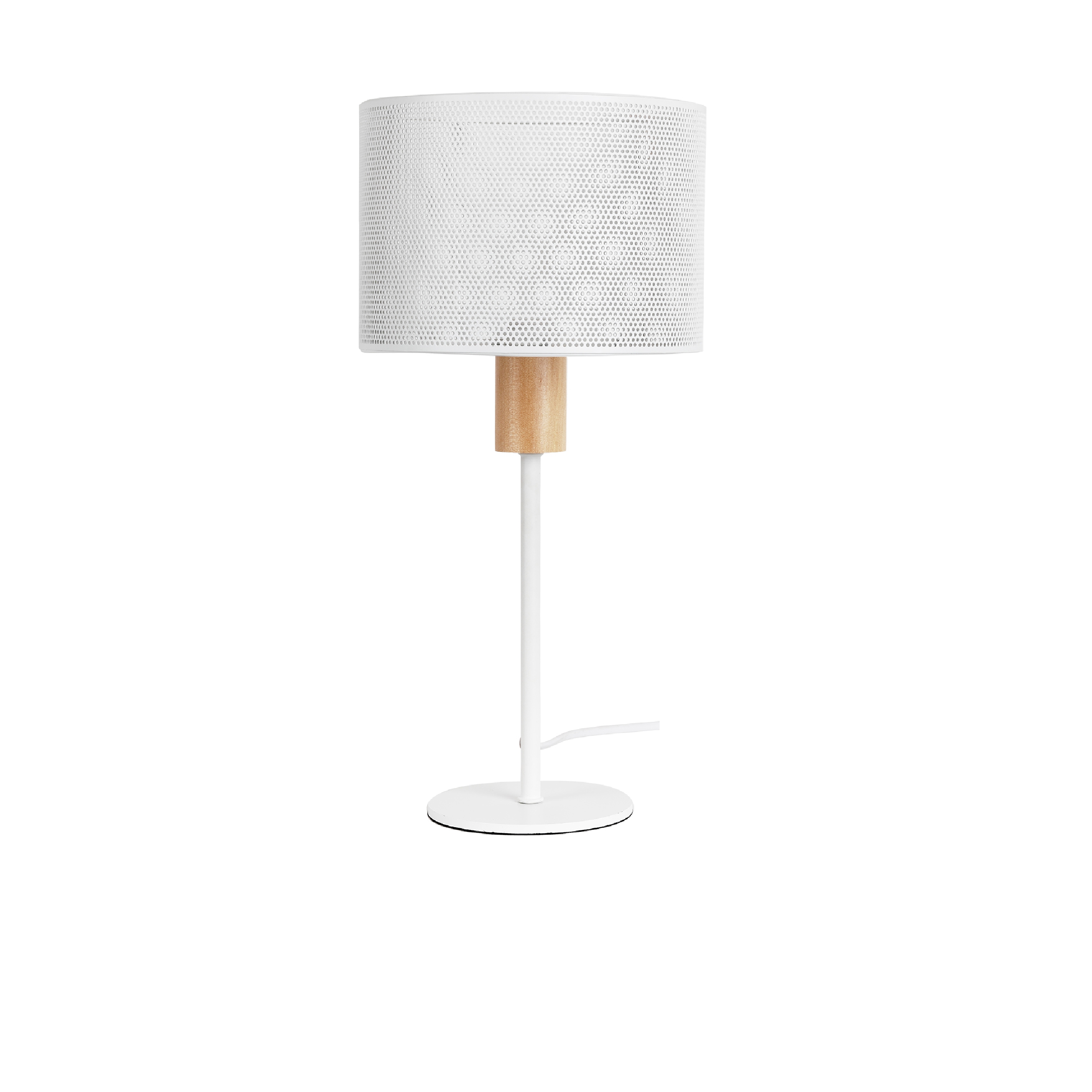 Lampe lisbet blanc/naturel d20 h41