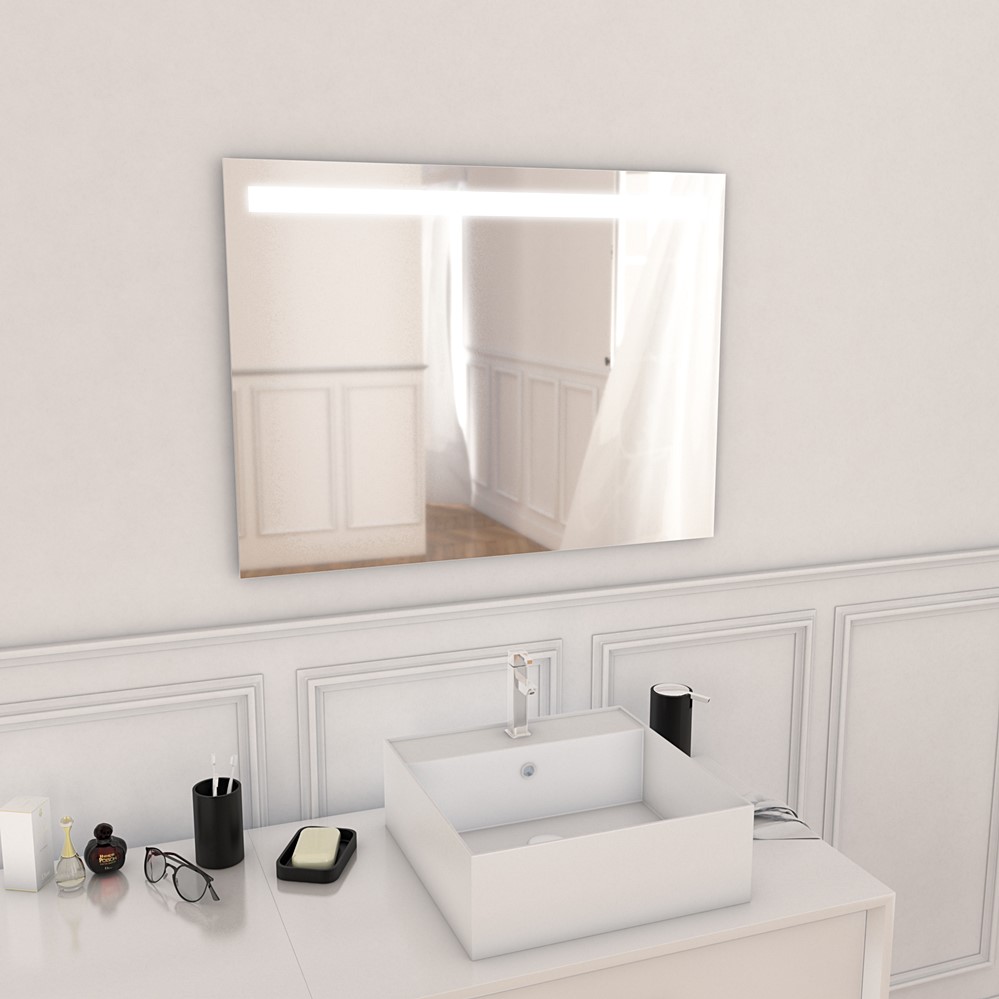 Miroir salle de bain custom 80x60cm