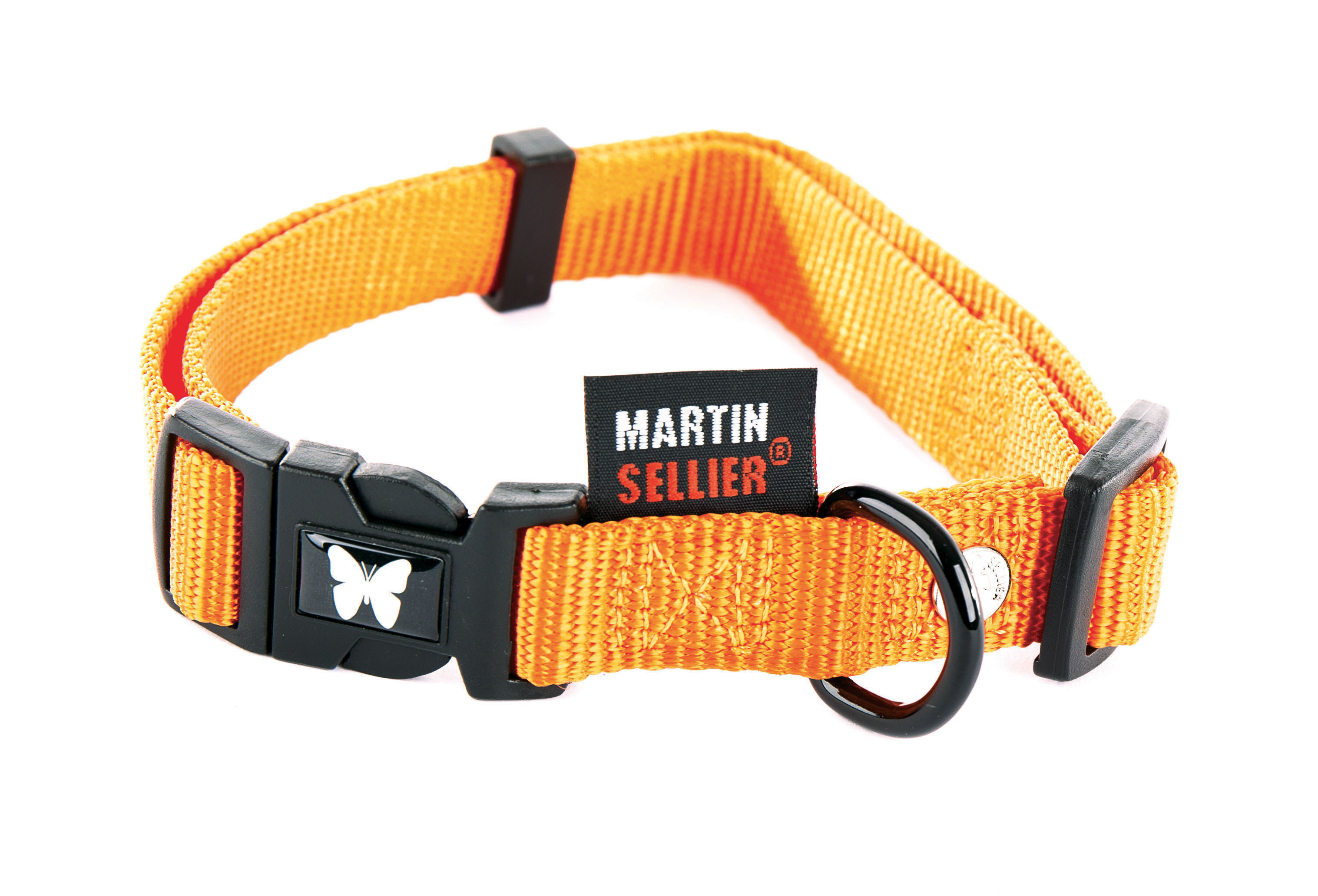 Collier nylon réglable 16-30/45 orange