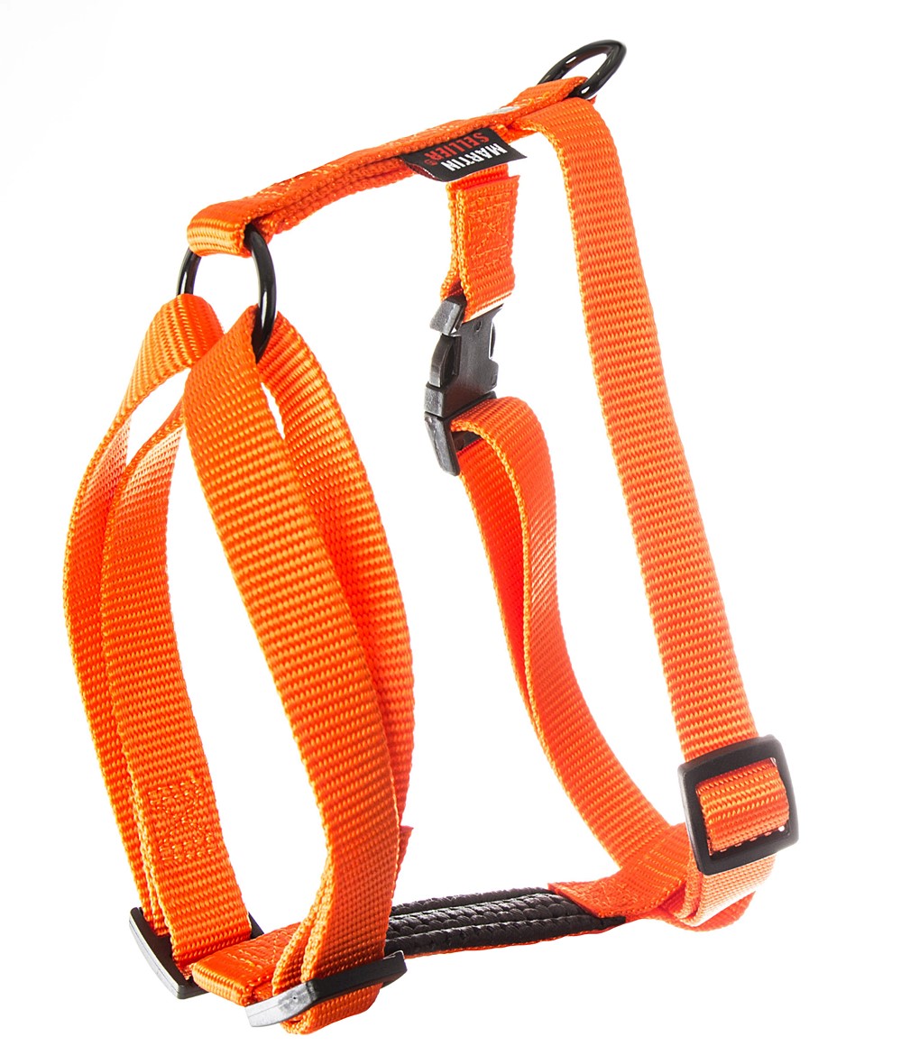 Harnais nylon réglable 25-70/90 orange