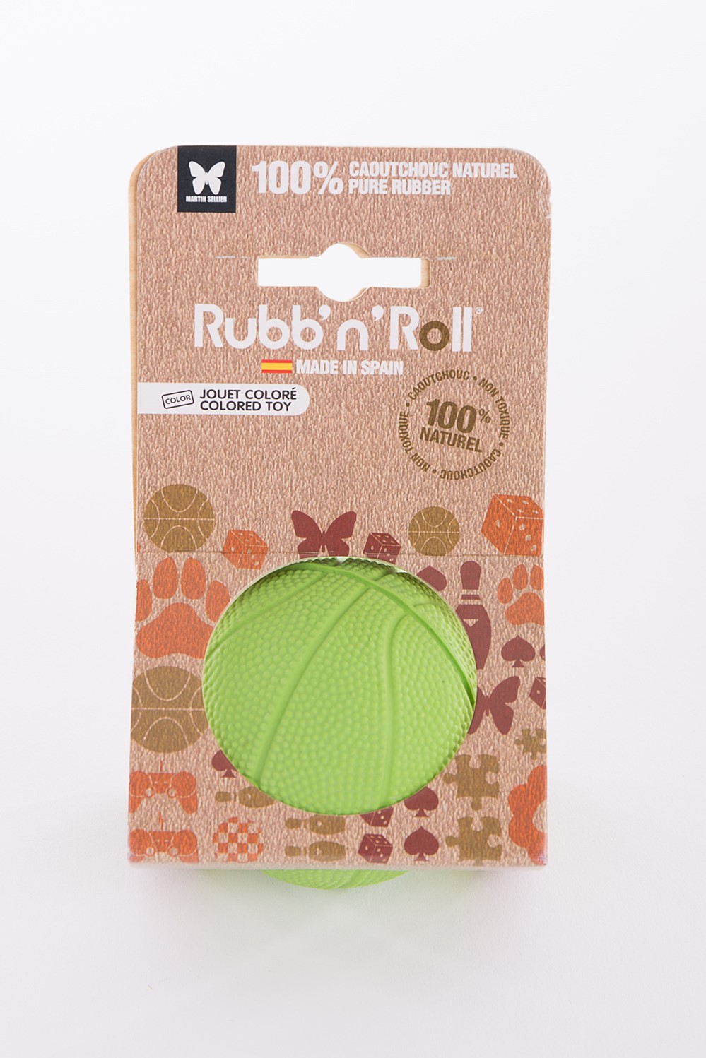 Jouet Rubb'n'roll balle l vert