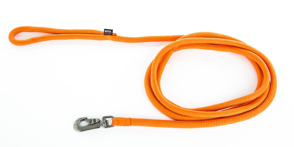 Laisse nylon rond 2m orange