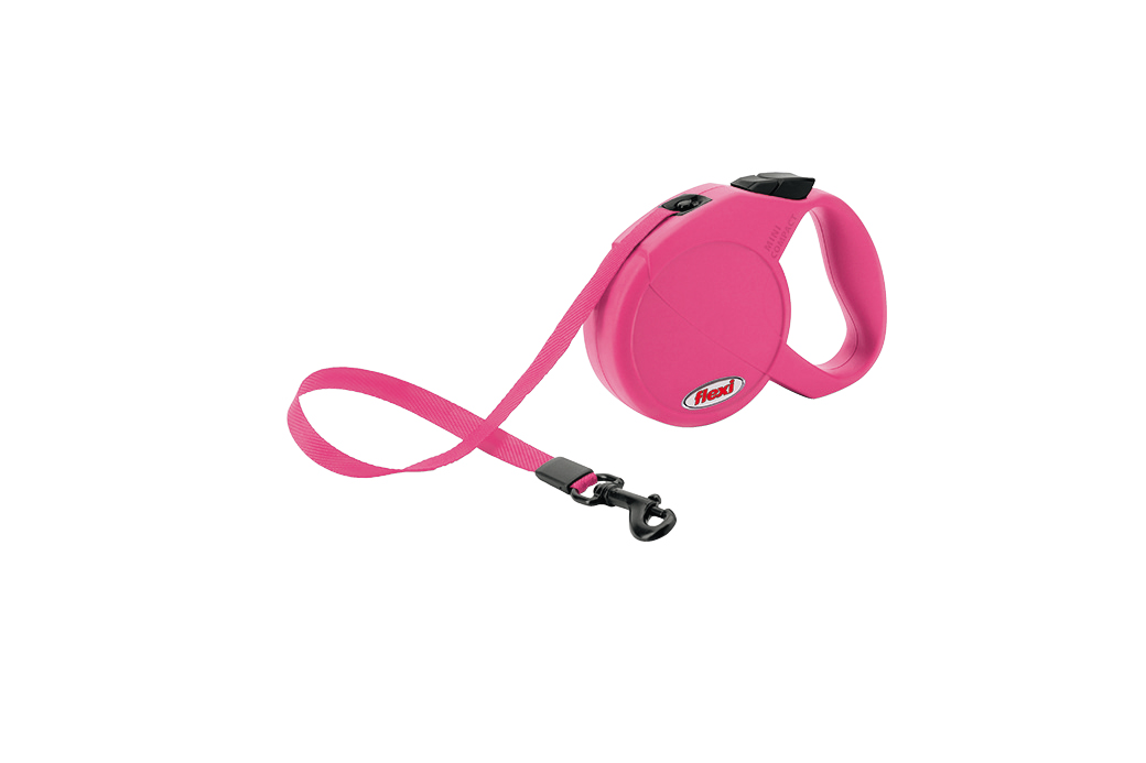 Laisse sangle Newclassic cord xs 3m rose