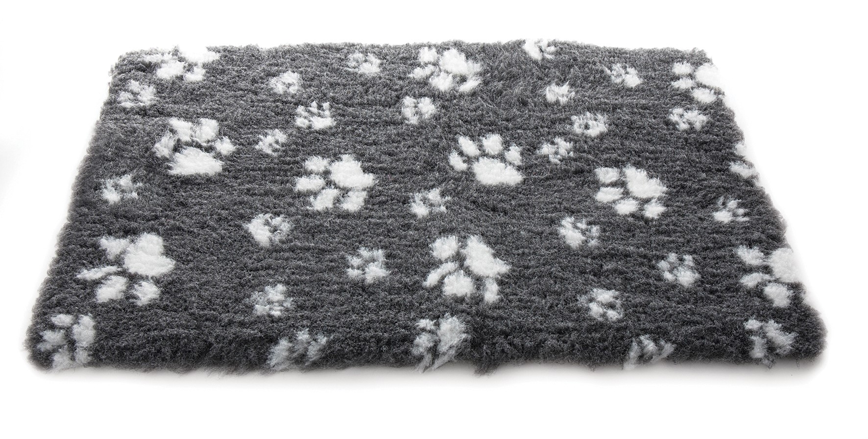 Tapis plat Petbed 50x75 pattes gris/blanc